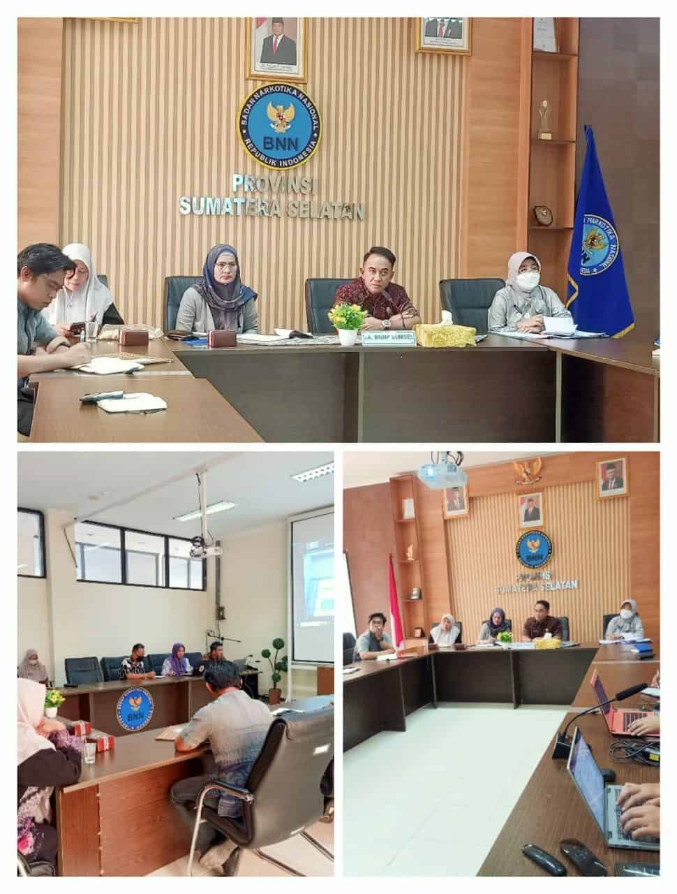 Rapat Persiapan Kunjungan Kerja Kepala BNN RI ke Provinsi Sumatera Selatan